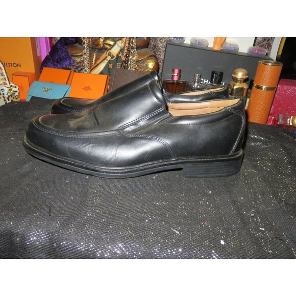 Croft & Barrow Men's Black Leather Loafers Slip On Dress Career Shoes size 13 - Picture 1 of 8
